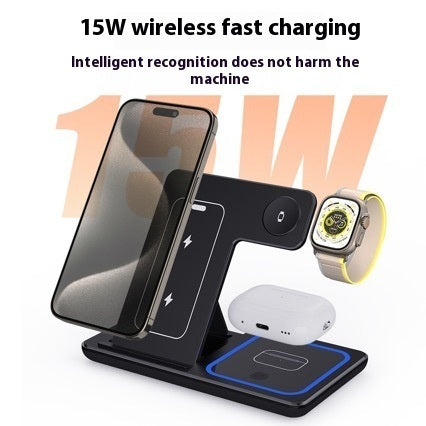 3 In 1 LED Fast Wireless Charger