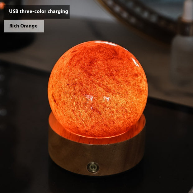 Crystal Glass Small Night Lamp Touch Ambience Light